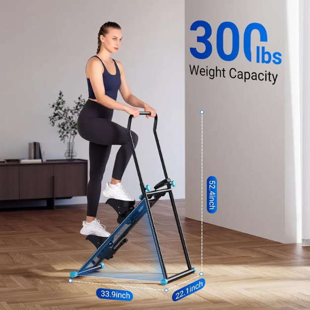 Poza cu Stepper vertical fitness, Merach, alb-gri