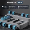 Poza cu Set Gantere reglabil 16 kg (2 x 8 kg), Merach