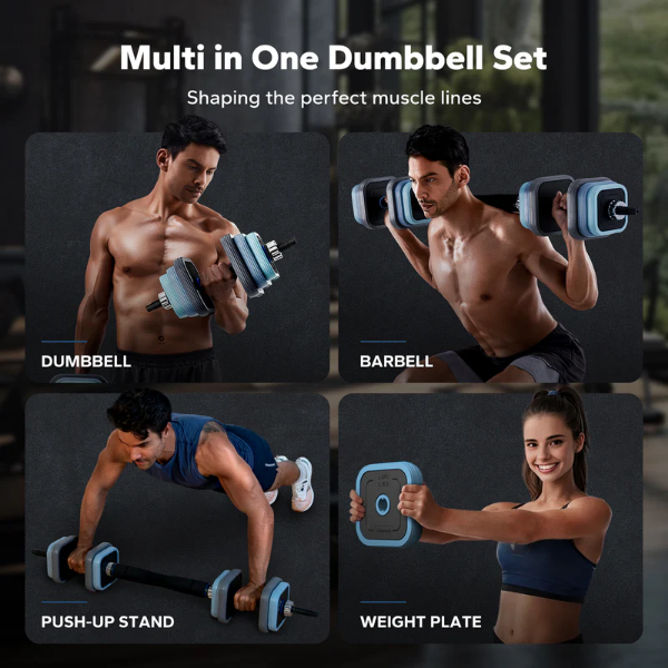 Set Gantere reglabil 40 kg (2 x 20 kg), Merach - 1 | YEO