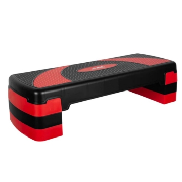 Poza cu Stepper reglabil pe 3 niveluri de inaltime, rosu cu negru, Dayu Fitness
