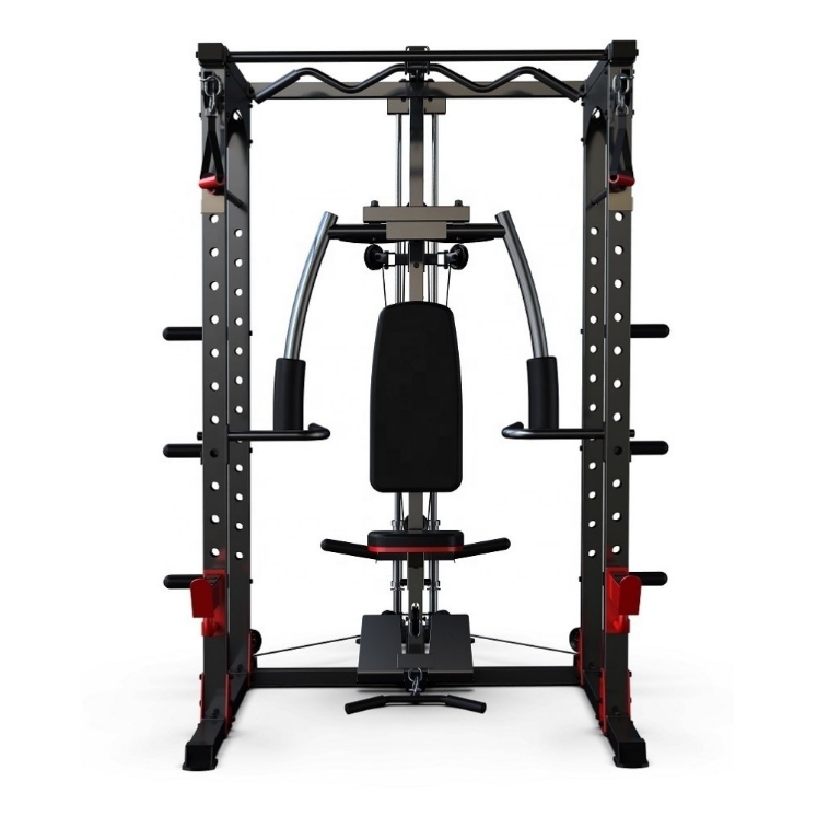 Poza cu Aparat Multifunctional MS480, încarcare cu discuri olimpice, TheWay Fitness