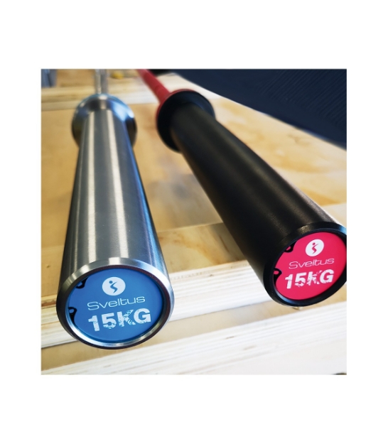 Poza cu Bară Olimpică Cérakote - Roz 15kg, Sveltus