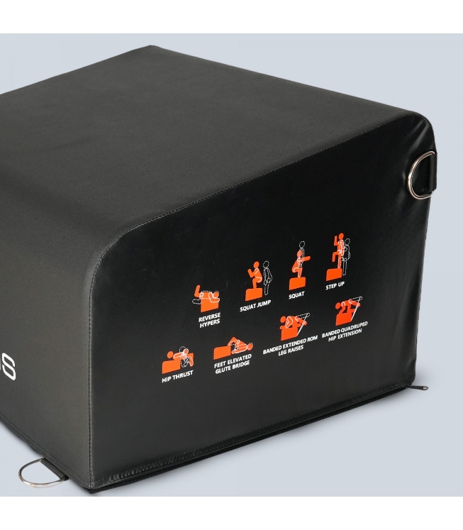 Poza cu Cutie Pliometrica Glute Box, Fesieri si Hip Thrust, Sveltus