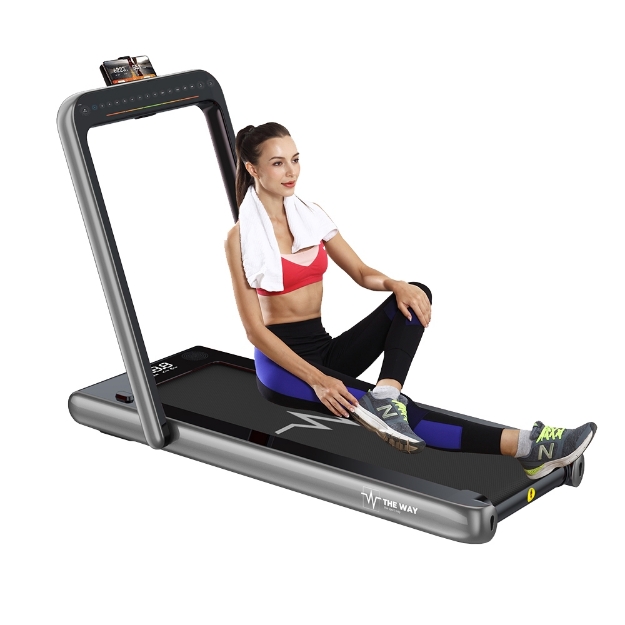 Poza cu Banda de alergat T4000 plus argintiu, 12km/h, 1.75 CP, 90 kg, TheWay - Resigilat