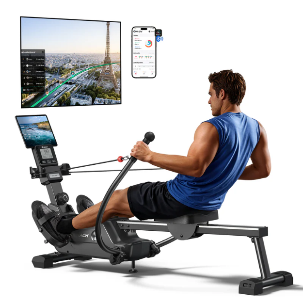 Poza cu Aparat de vaslit multifunctional, rezistenta magnetica, R26, Merach