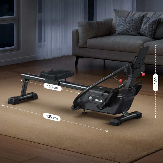 Poza cu Aparat de vaslit multifunctional, rezistenta magnetica, R26, Merach