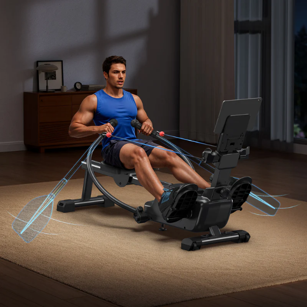 Poza cu Aparat de vaslit multifunctional, rezistenta magnetica, R26, Merach