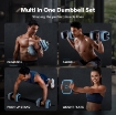 Poza cu Set Gantere reglabil 10 kg (2 x 5 kg), Merach