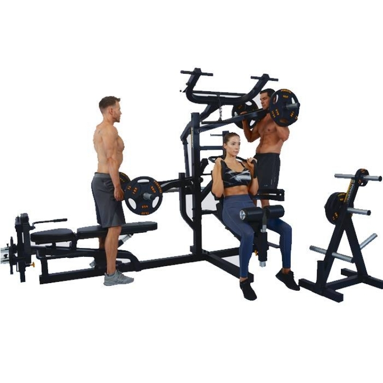 Poza cu Aparat multifunctional cu 3 statii WB-MS Powertec Negru