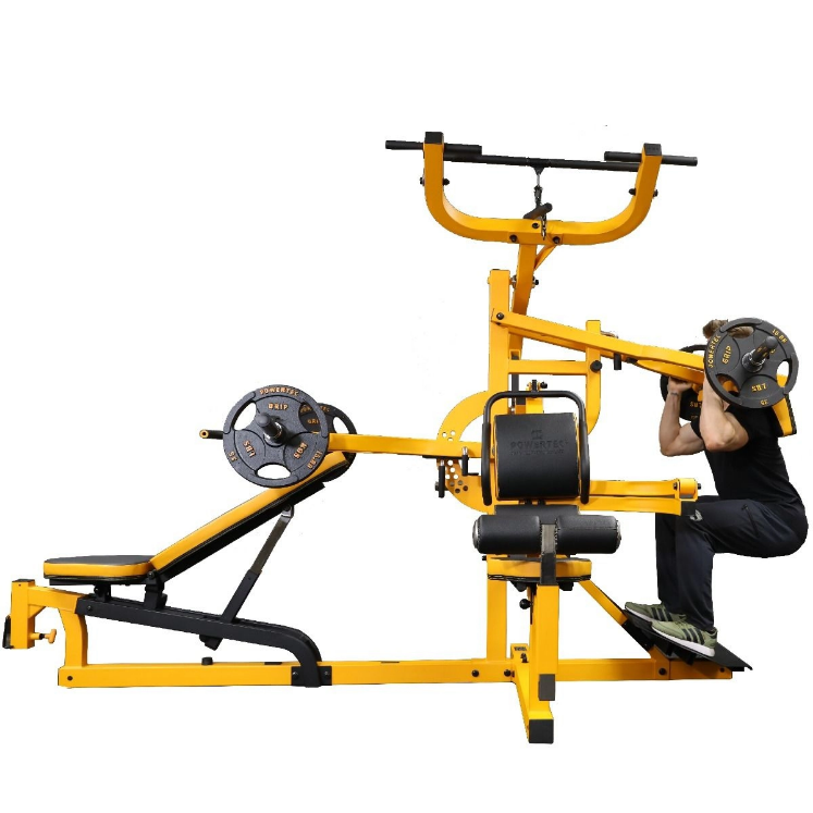 Poza cu Aparat multifunctional cu 3 statii WB-MS Powertec Galben