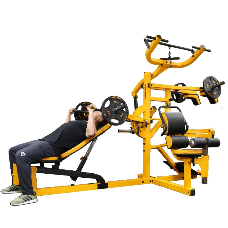 Poza cu Aparat multifunctional cu 3 statii WB-MS Powertec Galben
