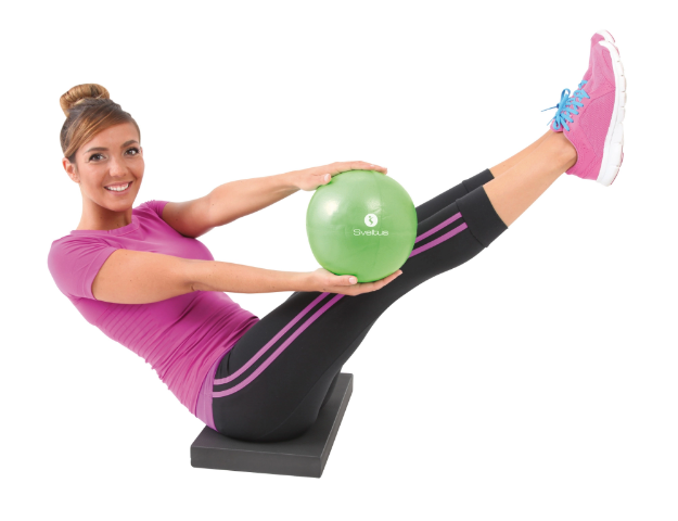 Poza cu Minge de gimnastica 22-24 cm, 414, verde, Sveltus, 0.5 kg