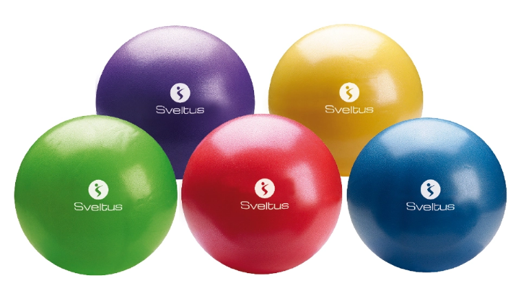 Poza cu Minge de gimnastica 22-24 cm, 414, galben, Sveltus, 0.5 kg