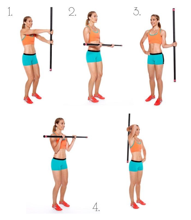 Poza cu Bara de exercitiu pentru tonifiere 3kg DY-BR-080 Dayu Fitness