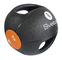 Poza cu Minge medicinala cu manere, 4kg, Sveltus