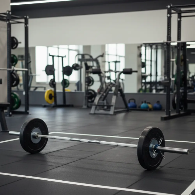 bara olimpica 220cm otel cromat dayu fitness