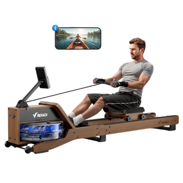 Poza cu Aparat de vaslit din lemn, cu apa, R23 Water Pro, Merach