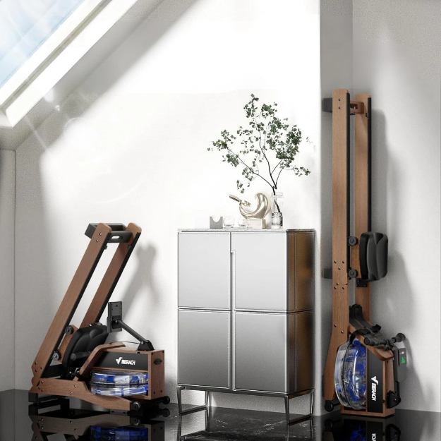 Poza cu Aparat de vaslit din lemn, cu apa, R23 Water Pro, Merach