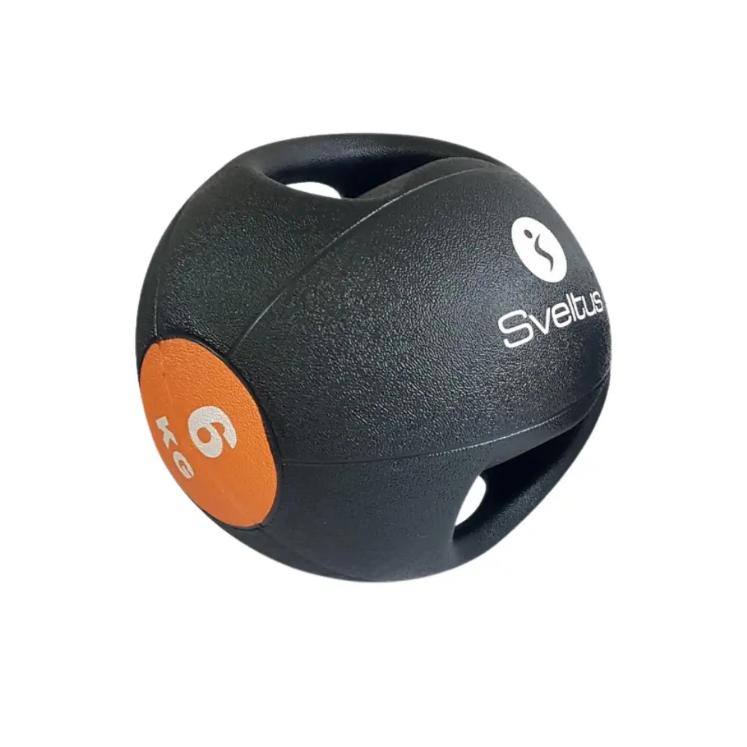 Poza cu Minge medicinala cu manere, 6kg, Sveltus