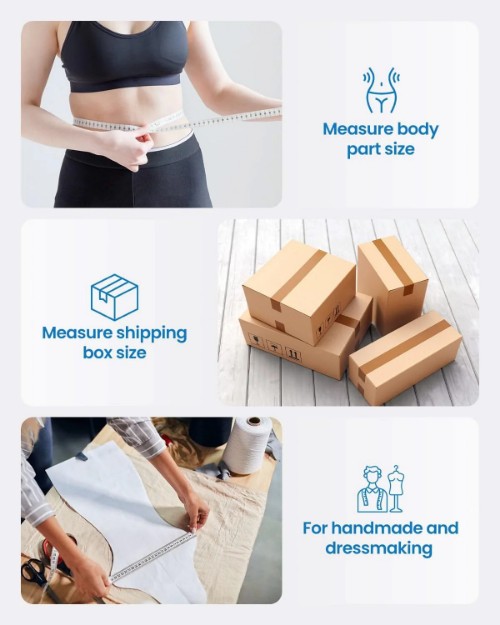 Poza cu Ruletă inteligentă pentru măsurarea corpului RENPHO (Smart Tape Measure)