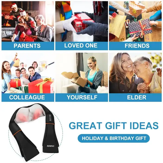 Poza cu Aparat de masaj Shiatsu pentru gât și umeri RENPHO U-Neck 1