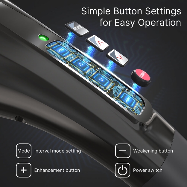 Poza cu Aparat de masaj portabil fără fir RENPHO EM2018C Negru