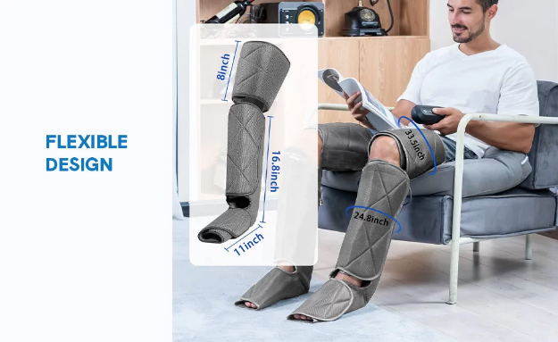 Poza cu Aparat de masaj cu compresie și încălzire pentru picioare și gambe RENPHO ALM071H