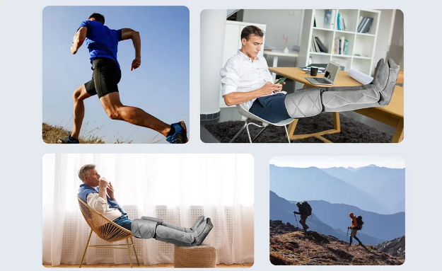 Poza cu Aparat de masaj cu compresie și încălzire pentru picioare și gambe RENPHO ALM071H