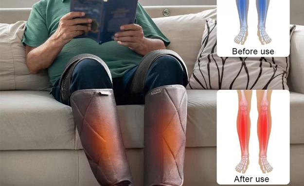 Poza cu Aparat de masaj cu compresie și încălzire pentru picioare și gambe RENPHO ALM071H