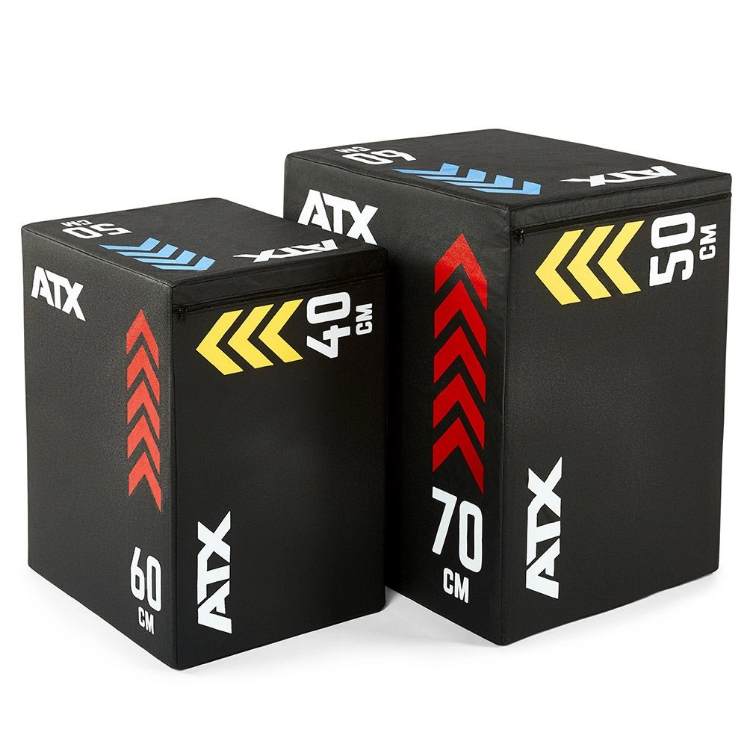 Poza cu Soft Plyo Box ATX 50 / 60 / 70 cm – cutie pliometrică profesională cu protecție – HIIT / Cross Training
