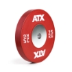 Poza cu ATX HQ-Rubber Bumper Plates COLOUR rosu 25 kg - Hantelscheibe