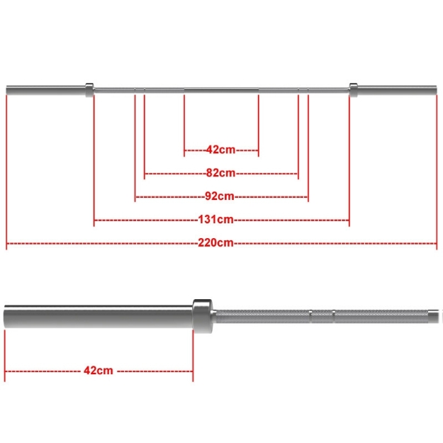 Poza cu ATX Power Bar +700kg - otel arc - crom