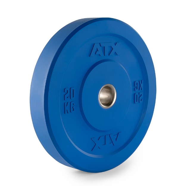 Poza cu ATX® Color Full Rubber Bumper Plate 20 kg - Disc de greutate pentru haltere