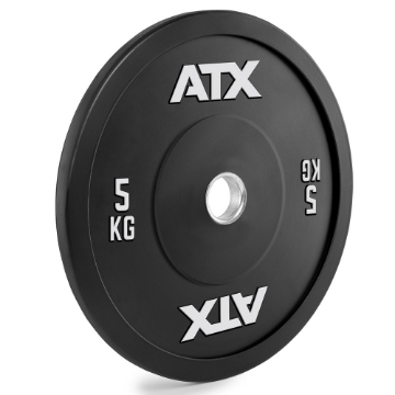Poza cu ATX® Gym Bumper Plate 5 kg - Disc pentru haltere olimpica 50mm