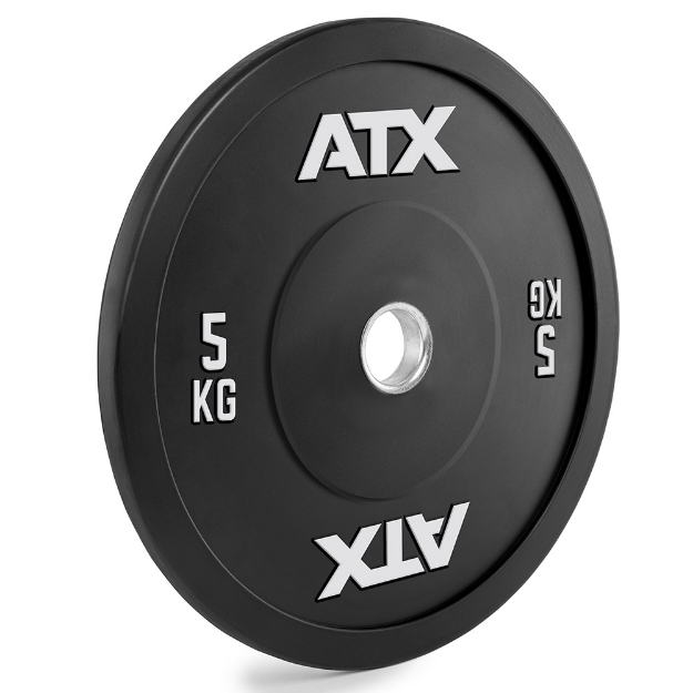 Poza cu ATX® Gym Bumper Plate 5 kg - Disc pentru haltere olimpica 50mm