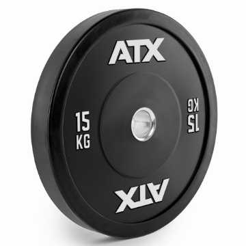 Poza cu ATX® Disc bumper Gym 15 kg - Placa olimpica profesionala cauciucata pentru antrenament intens