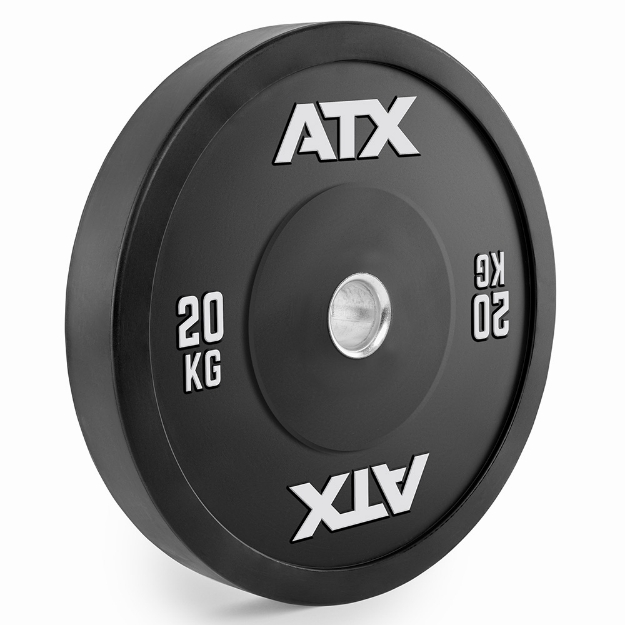 Poza cu ATX® Gym Bumper Plate 20 kg - Disc cauciuc pentru haltere, 50mm