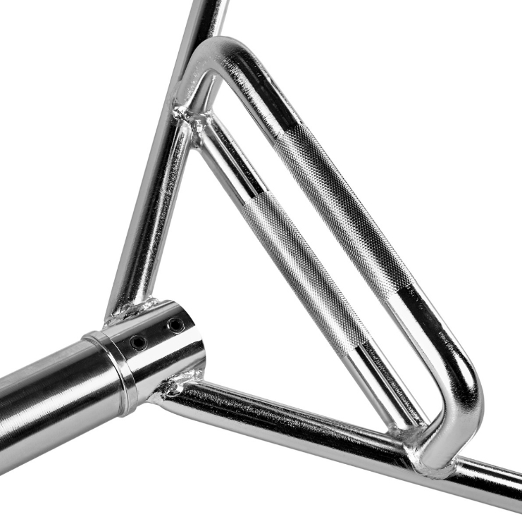 Poza cu Hex Bar cromată pentru antrenament | Bară hexagonală B-War
