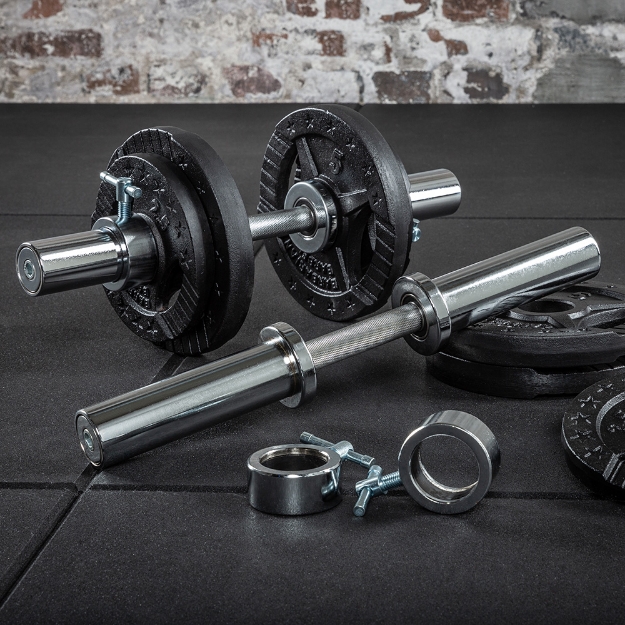 Poza cu Haltera scurta 50 mm cu rulmenti cu bile - include inchizatori