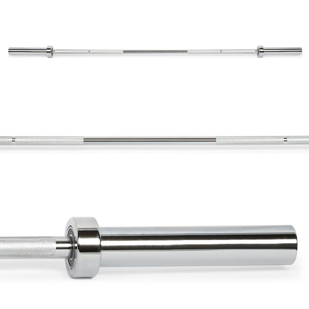 Poza cu Bară fitness de 185 cm cu rulmenți - Cromată - Athletic Series