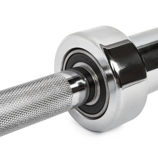 Poza cu Bară fitness de 185 cm cu rulmenți - Cromată - Athletic Series