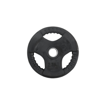 Poza cu Disc greutate cauciucata Gripper - 2,5 kg - 30 mm - negru