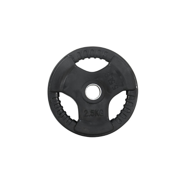 Poza cu Disc greutate cauciucata Gripper - 2,5 kg - 30 mm - negru