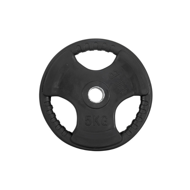 Poza cu Disc gripper cauciucat 5 kg, 30 mm, negru
