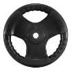 Poza cu Discuri greutăți cauciucate Gripper - 30 mm - negru - 15,0 kg