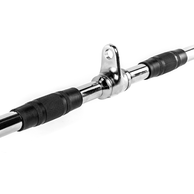 Poza cu Bară pentru tracțiuni la helcometru 100 cm cu mânere ergonomice din cauciuc