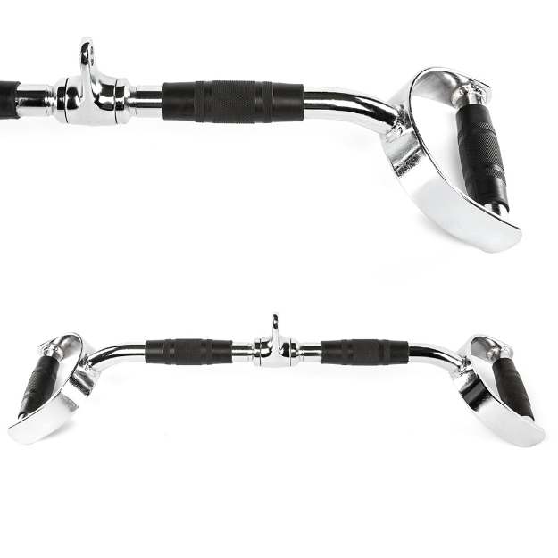 Poza cu Latzugstange paralelă 65 cm cu mânere ergo din cauciuc