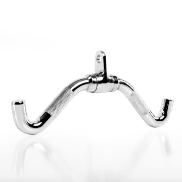 Poza cu Maner triceps/biceps cromat 38 cm, cu pivot, ATX G-2022