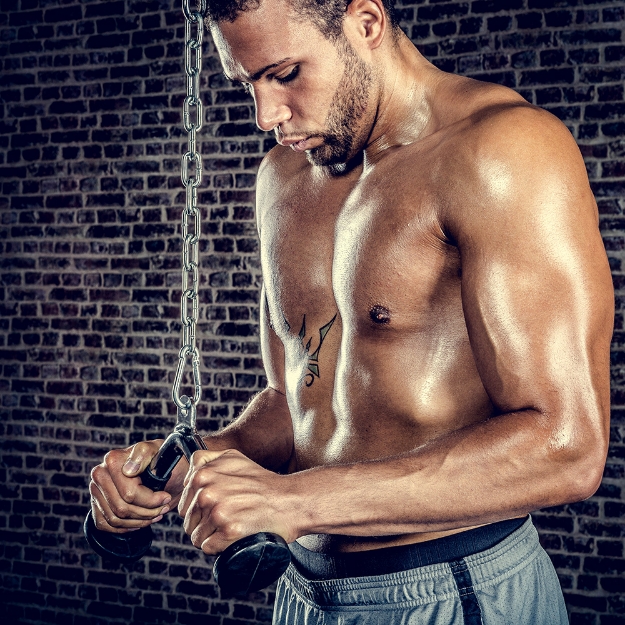 Poza cu Maner tip ciuperca pentru triceps cu manere ergo din cauciuc