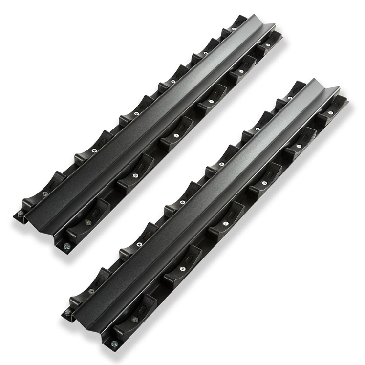 Poza cu Tava din metal cu semischale pentru suport gantere